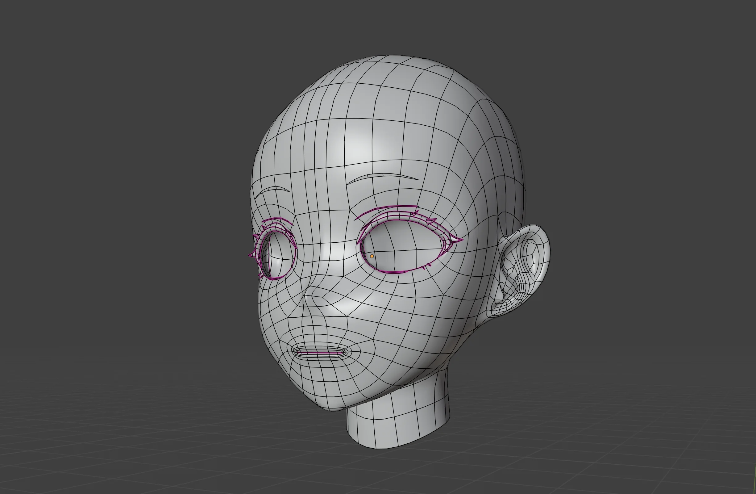 頭部モデリング