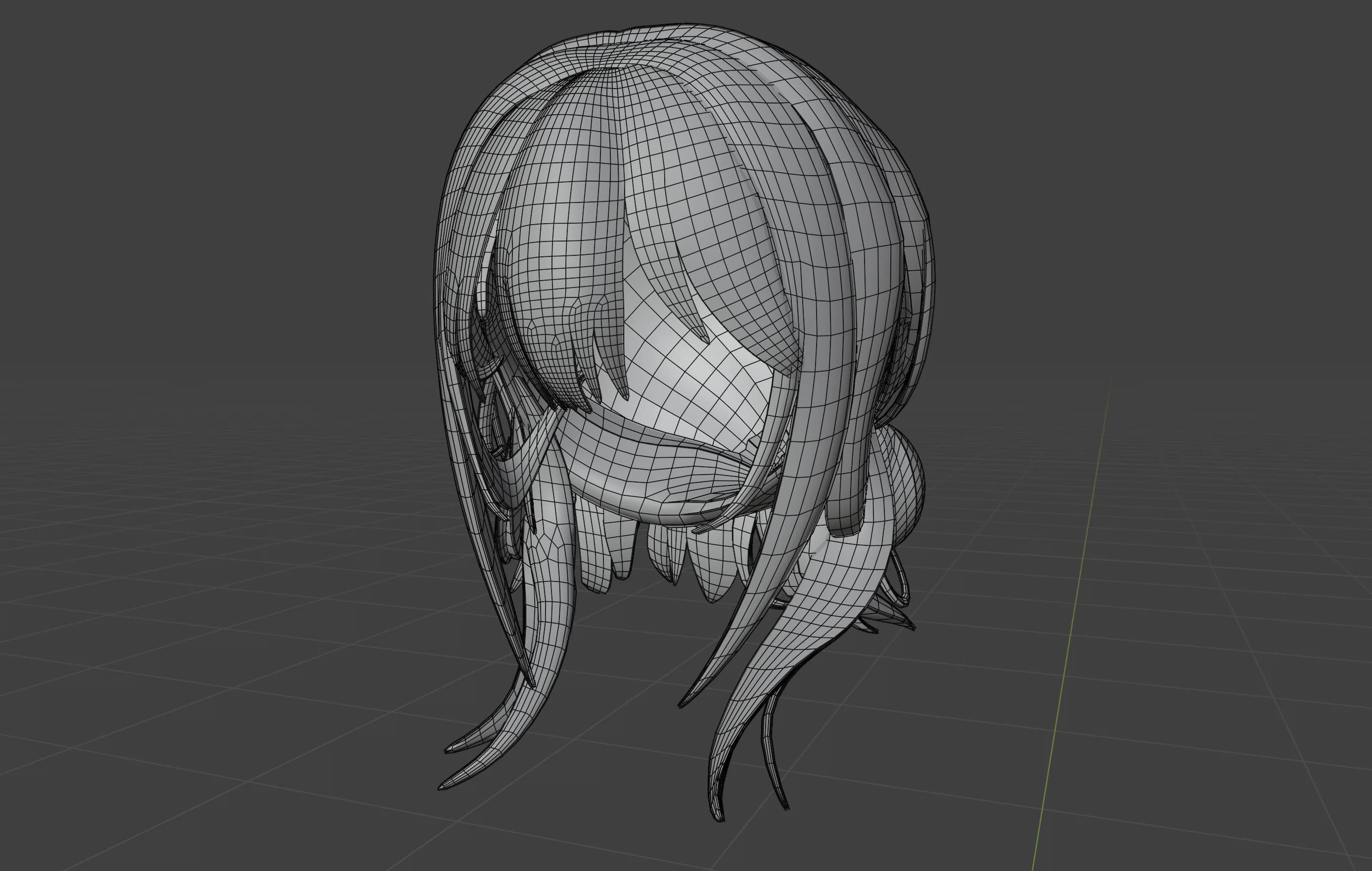 髪のモデリング